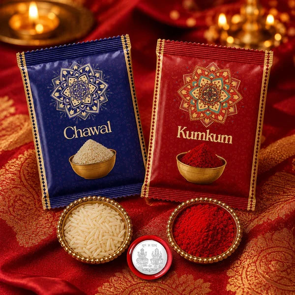 Rakhi With Chocolate For Brother Floral Combo Set