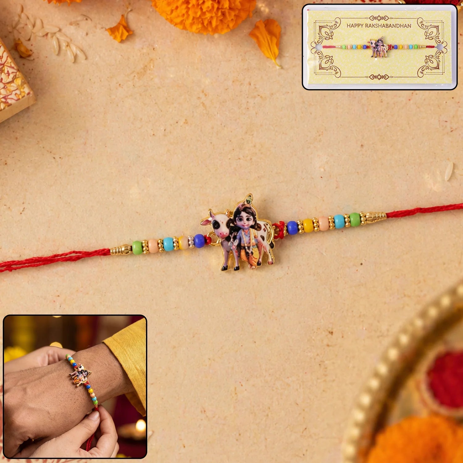 Lord Krishna Rakhi – Spiritual Design For Raksha Bandhan